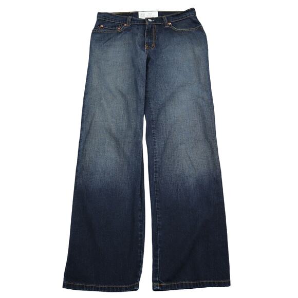 Ralph Lauren Pants Womens 6 Blue Flat Front Straight Pockets Casual Denim Jeans - Picture 1 of 16